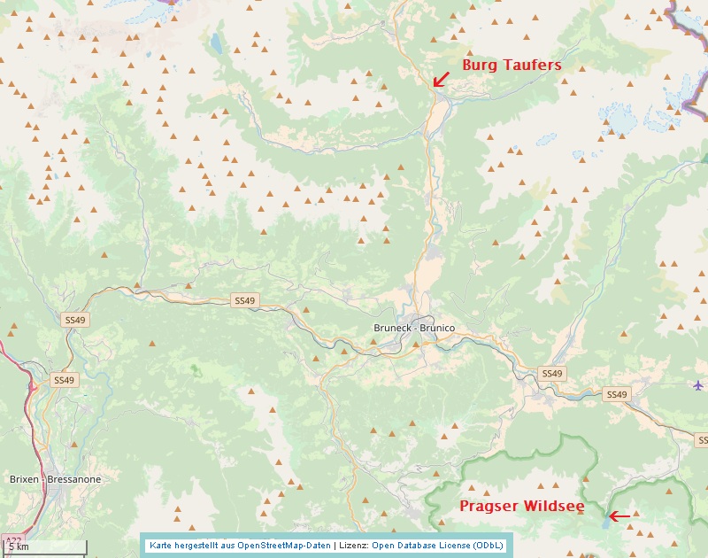 Karte-Burg-Schreckenstein-Drehorte-Taufers-Pragser-Wildsee-Pustertal