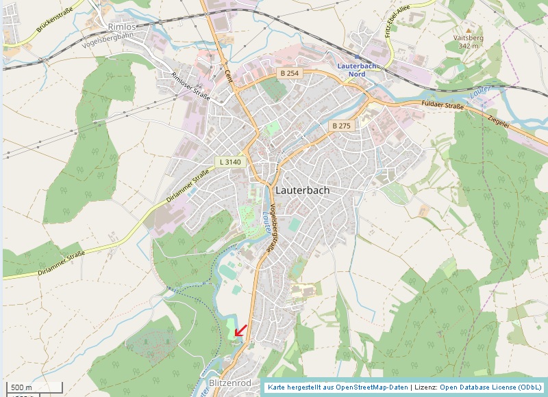 Karte-Lauterbach-Blitzenrod-Villa-Wegener-Drehort-Hannappel